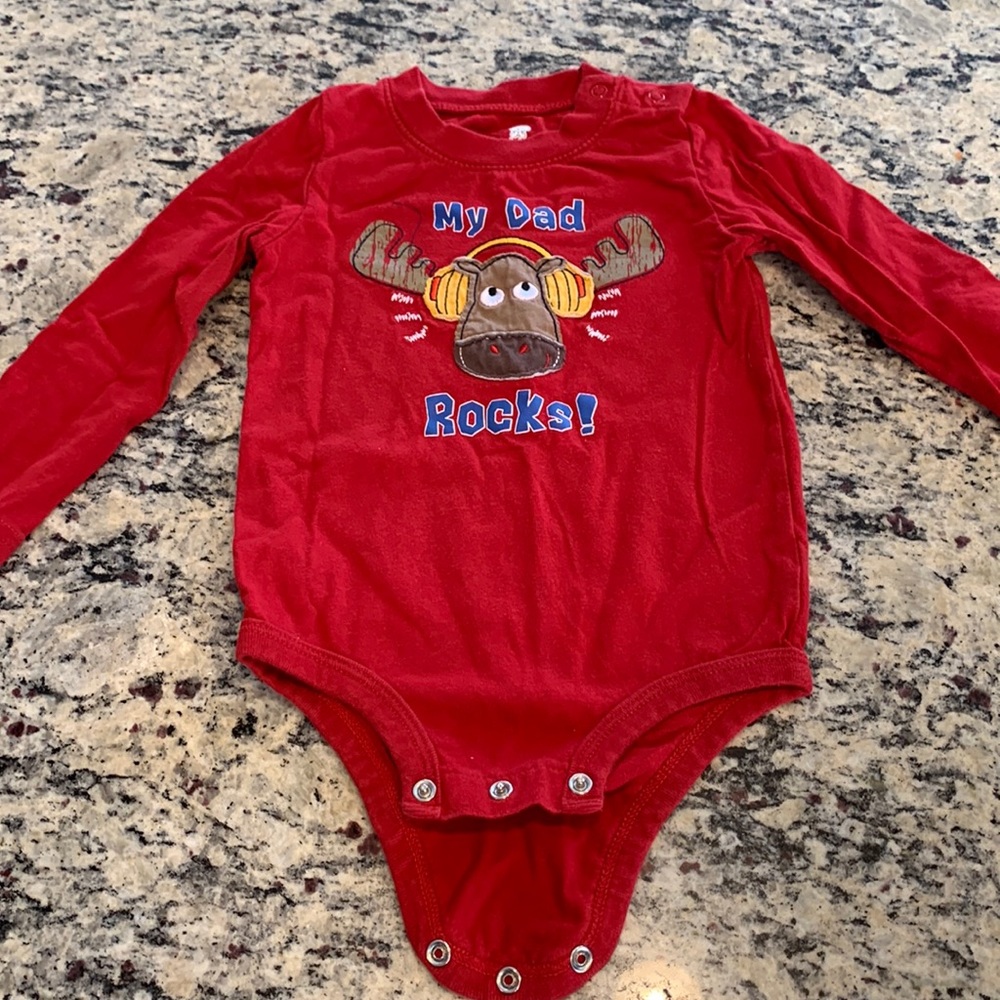 My dad rocks koala baby long sleeve T-shirt onesie